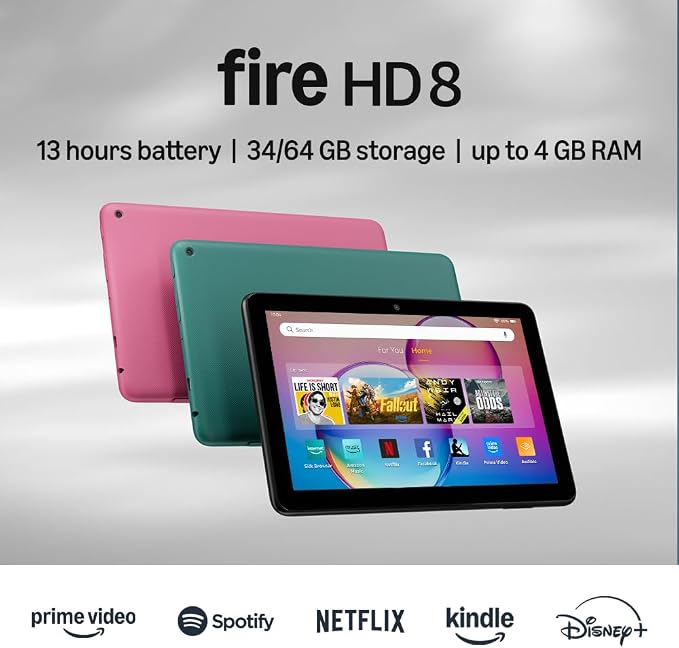 Amazon Fire HD 8 (2024, 64GB, no ads) product photo